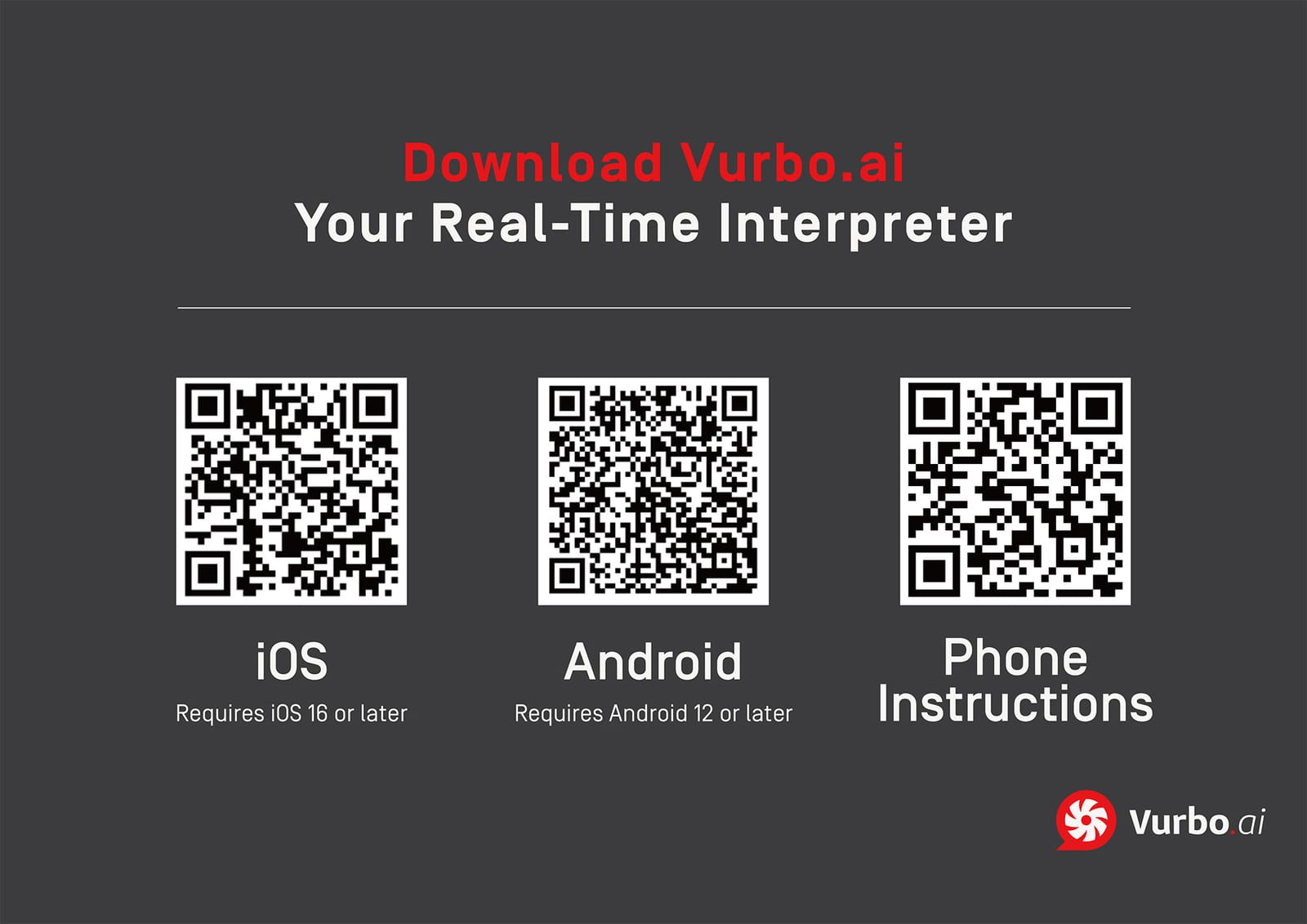 Vurbo.ai QR Code for Download